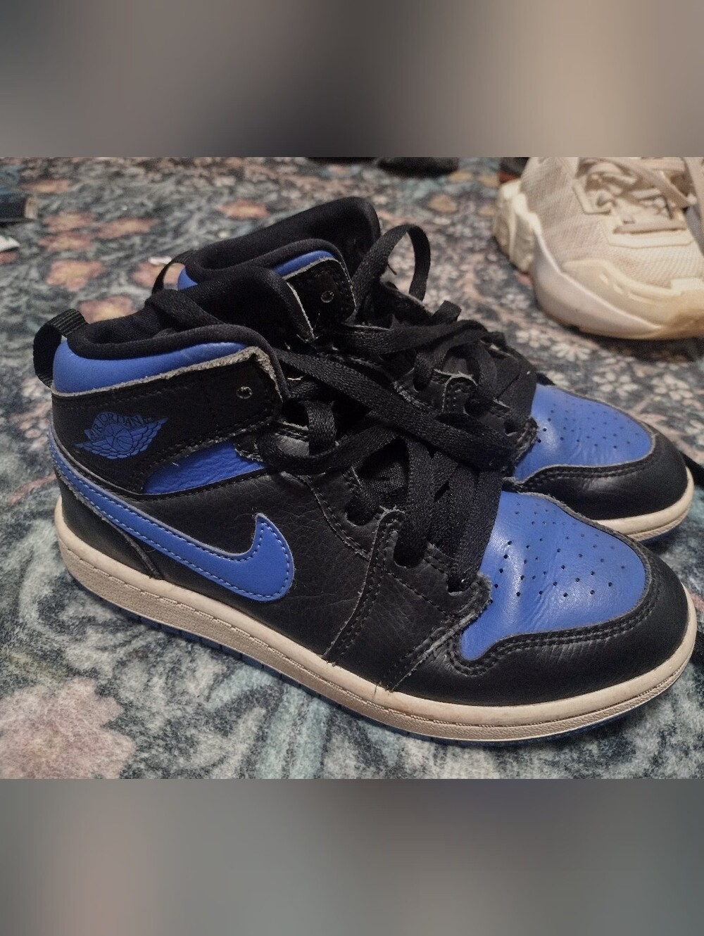 Jordan Kids' High-Top Sneakers in Black and Royal Blue